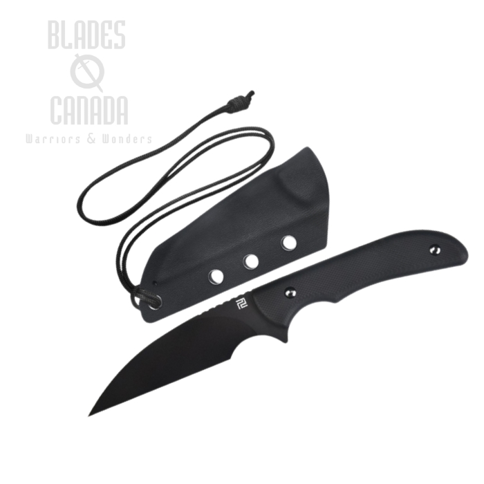Artisan Cutlery Sea Snake Fixed Blade Knife, AR-RPM9 Black, G10 Black, 1842B-BBK