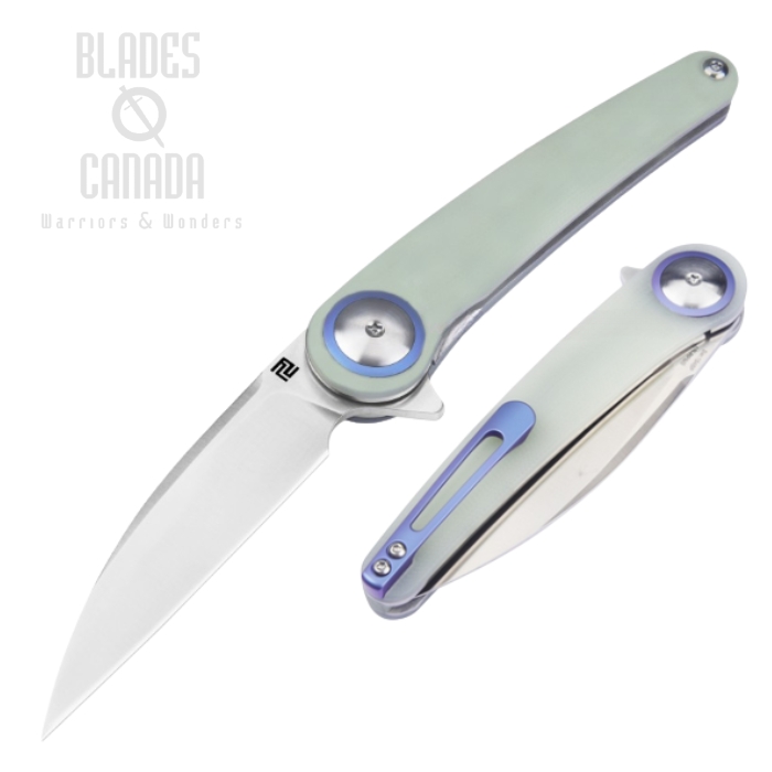 Artisan Cutlery Cazador Flipper Folding Knife, AR-RPM9 Steel, G10 Natural, 1848P-NTG