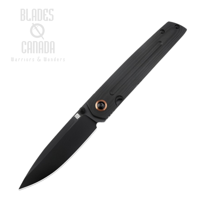 Artisan Cutlery Sirius Folding Knife, AR-RPM9 Black, G10 Black, 1849P-BBK