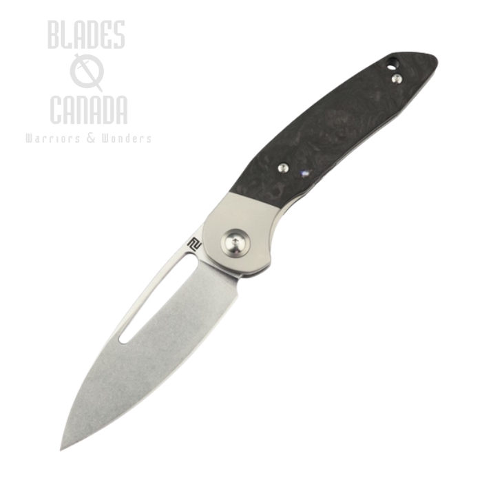 Artisan Cutlery Tylos Framelock Folding Knife, S35VN SW, Titanium/Carbon Fiber, 1854G-MCF