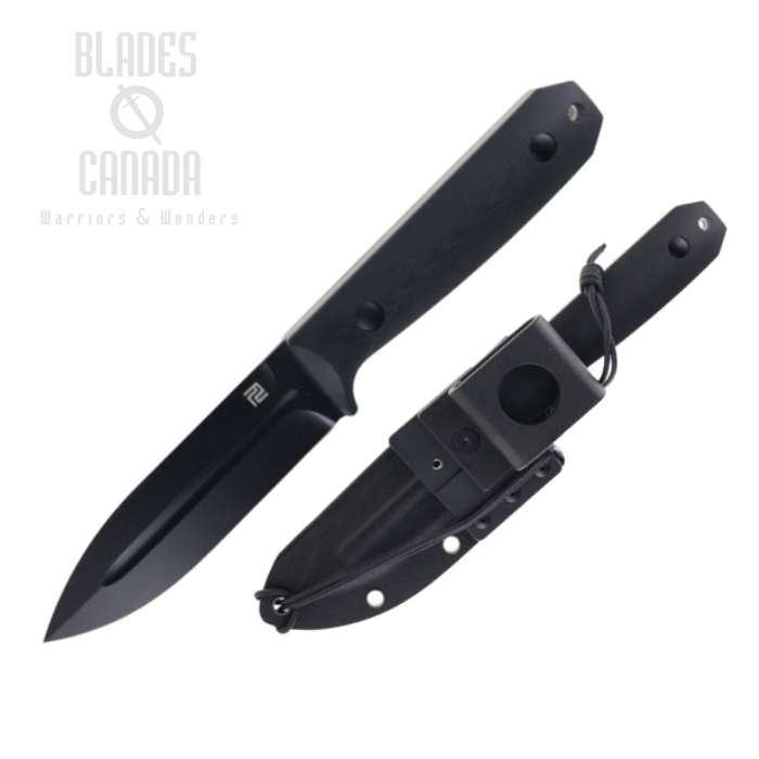 Artisan Wreckhart Fixed Blade Knife, AR-RPM9 Black, G10 Black, 1855B-BBK