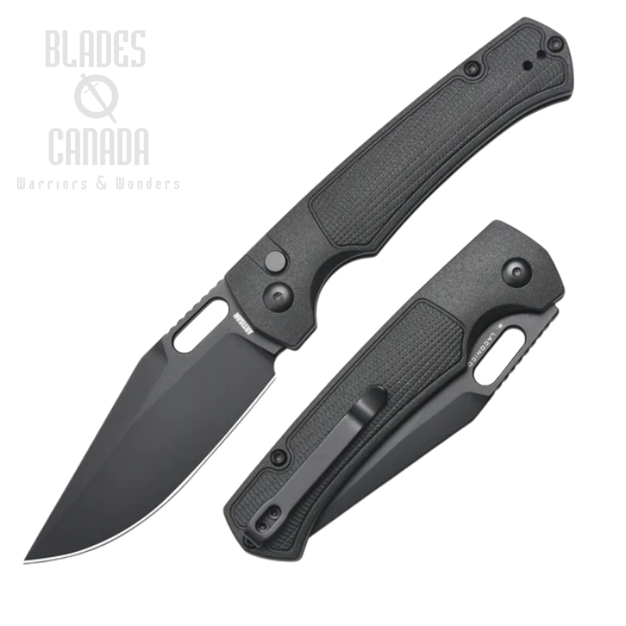 Artisan Cutlery Revel Button Lock Folding Knife, AR-RPM9 Black, FRN Black, 1867P-BBK
