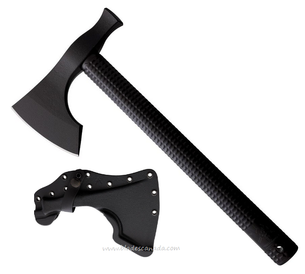 American Tomahawk Model 2 Axe, 1060HC Black, Nylon Handle, Kydex Sheath, ATC2NBK