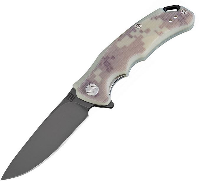 Artisan Tradition Mini Flipper Folding Knife, D2, G10 Camo, 1702PSBCG