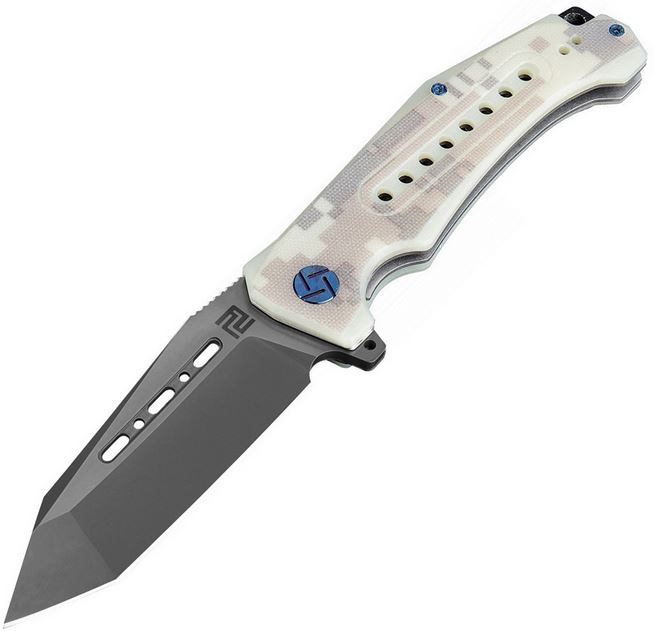 Artisan Cutlery Jungle Digi Flipper Folding Knife, D2, G10 Camo, 1705PBBCG - Click Image to Close