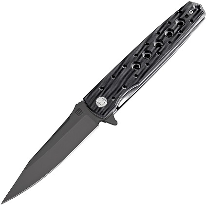 Artisan Cutlery Virginia Flipper Folding Knife, D2, G10 Black, 1807PBBKF