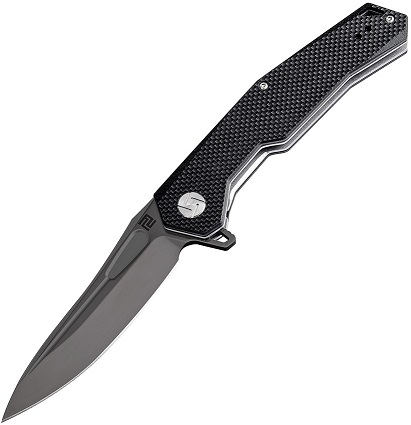 Artisan Cutlery Zumwalt Flipper Folding Knife, D2, G10 Black, 1808PBBKF - Click Image to Close