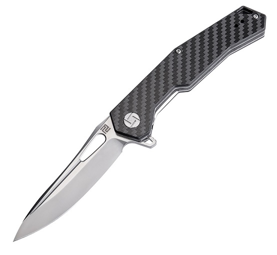 Artisan Cutlery Zumwalt Flipper Folding Knife, D2, Carbon Fiber, 1808PCF