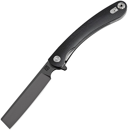 Artisan Cutlery Mini Orthodox Flipper Folding Knife, D2, G10 Black, 1817PSBBKC - Click Image to Close