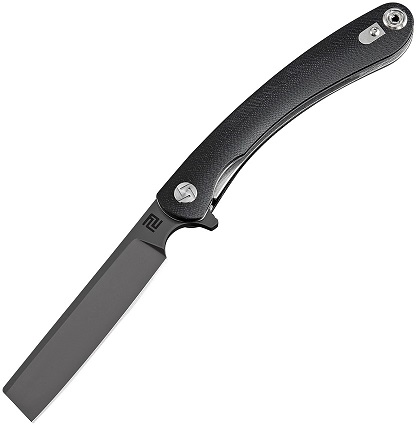 z Artisan Cutlery Mini Orthodox Flipper Folding Knife, D2, G10 Black, 1817PSBBKC