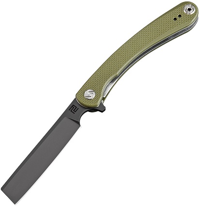 Artisan Cutlery Mini Orthodox Flipper Folding Knife, D2, G10 Green, 1817PSBGNF