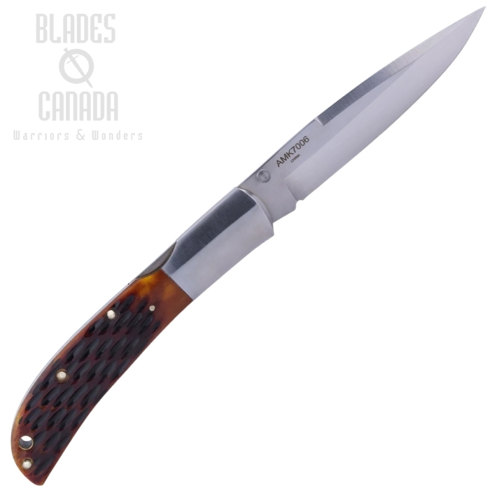 (image for) Al Mar Eagle Folding Knife, AUS8 4", Honey Jigged Bone, AMK7006