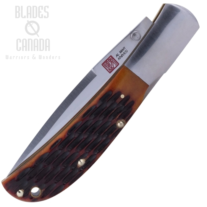 (image for) Al Mar Eagle Folding Knife, AUS8 4", Honey Jigged Bone, AMK7006