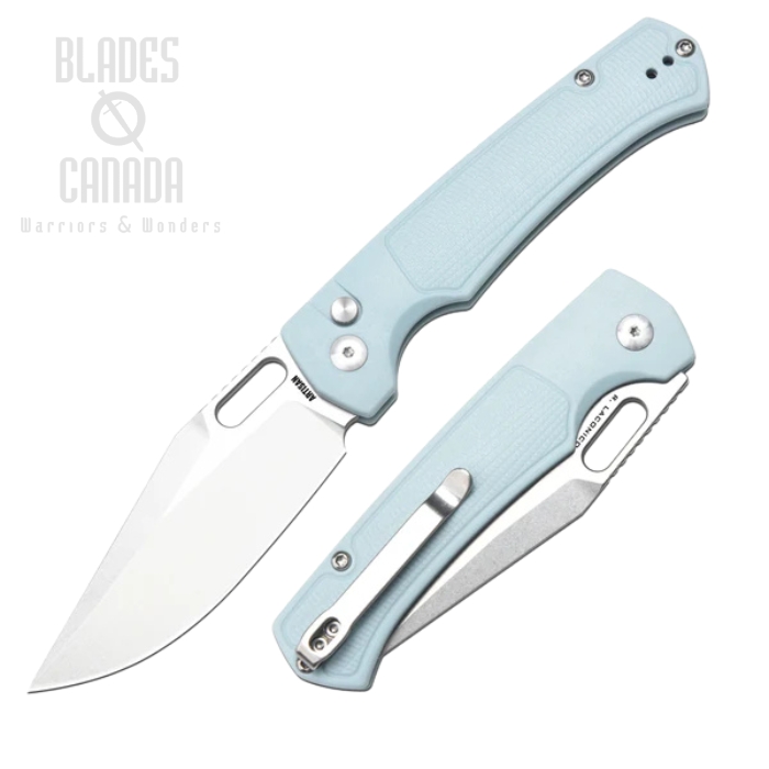 Artisan Cutlery Revel Button Lock Folding Knife, AR-RPM9 SW, FRN Mint Green, 1867P-MG