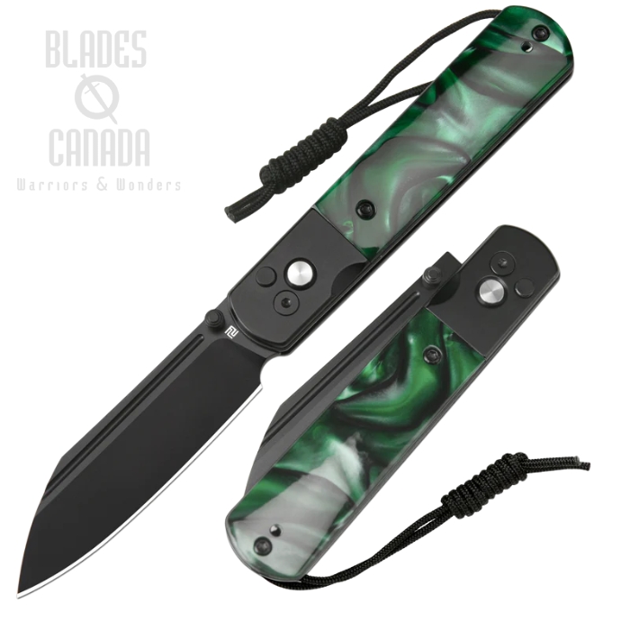 Artisan Cutlery Holm Button Lock Folding knife, AR-RPM9 Black, Steel/Acrylic, 1875PGNA