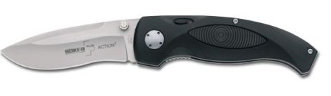 Boker Plus Action 2 Folding Knife, AUS 8, Aluminum, B-01BO060 - Click Image to Close