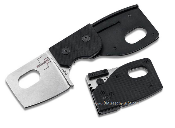 Boker Plus Sprocket Slipjoint Folding KNife, D2, G10 Black, 01BO555