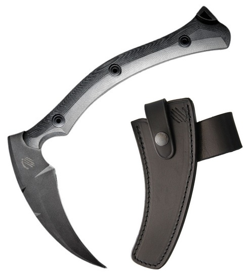 Bastinelli Creations Reaper Tac, N690, G10, Leather Sheath, BC-02CKB