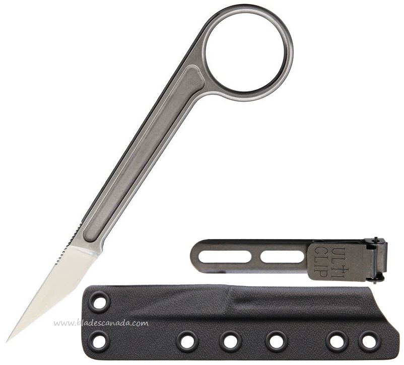 Bastinelli Creations BC-07SW Picoeur Finger Ring Fixed Knife, Stonewash, BASBC07SW