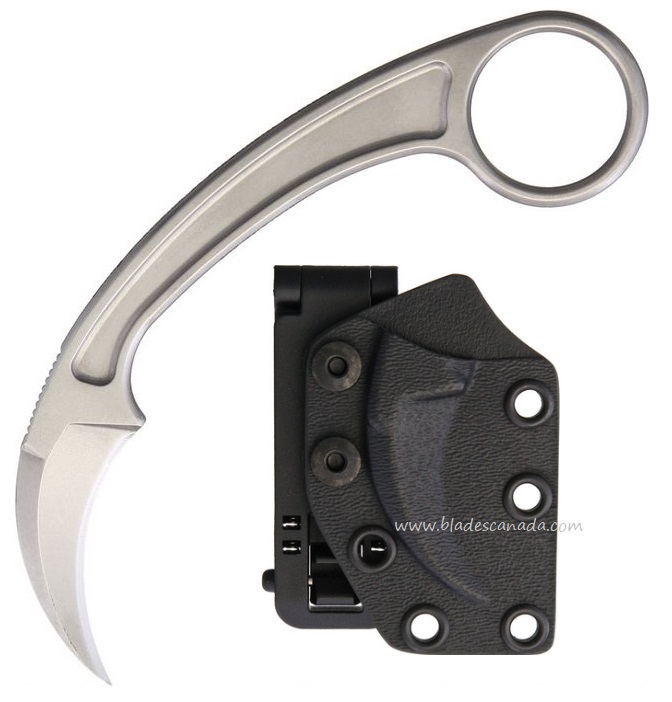 Bastinelli Pika Fixed Blade Karambit, N690Co, Kydex Sheath, BC-12SW