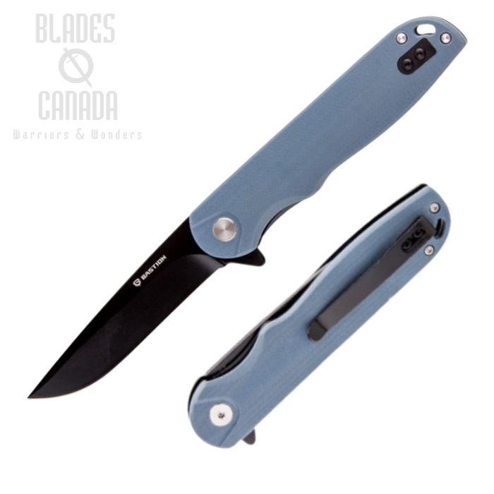 Bastion Craft Flipper Folding Knife, D2, G10 Grey, BSTN2372