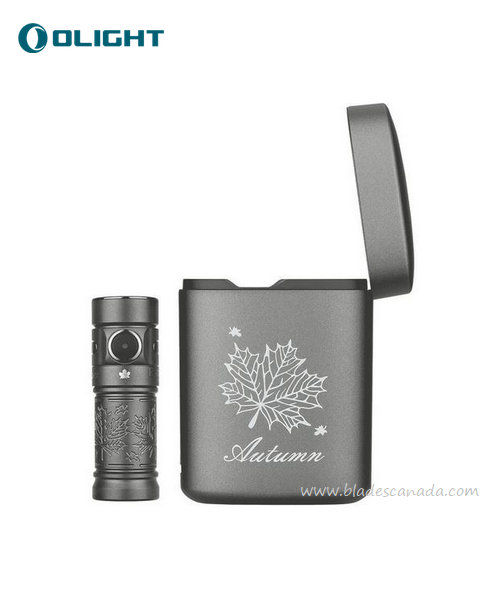 Olight Baton 3 Rechargeable Mini Flashlight, Autumn Titanium Premium Edition - 1200 Lumens