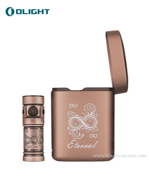 Olight Baton 3 Rechargeable Mini Flashlight, Eternal Copper Premium Edition - 1200 Lumens