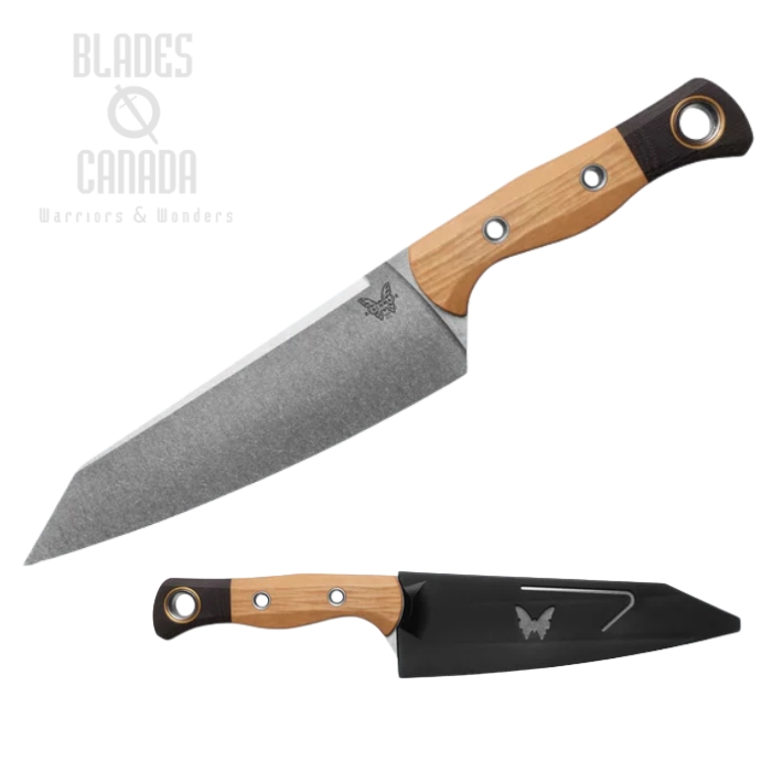 (image for) Benchmade Wildcoast Master Utility Knife, CPM-154 Satin 6.83", Richlie Maple/G10 Black, 4070-02