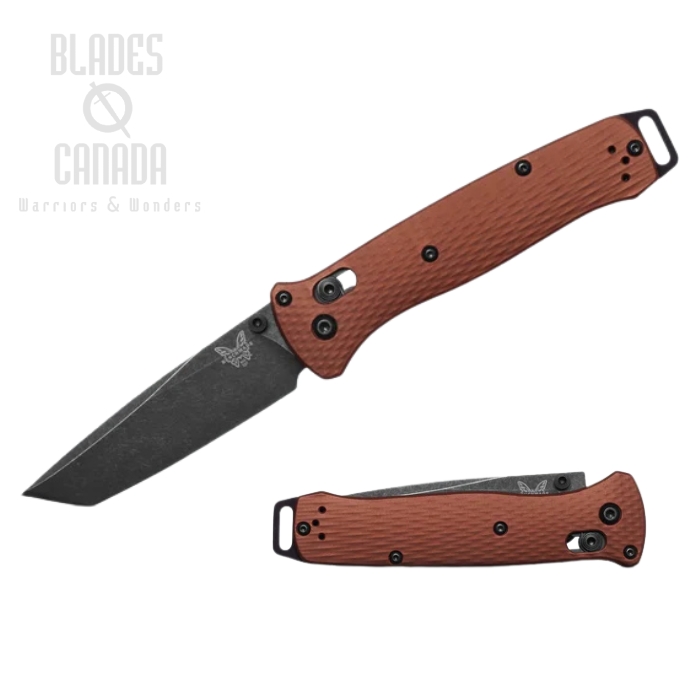 Benchmade Bailout Axis Lock Folding Knife, MagnaCut Cerakote Black, Aluminum Burnt Copper, 537BK-07
