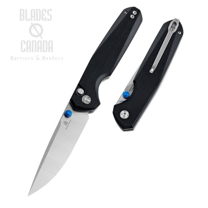 (image for) Bestchman Velix Flipper Button Lock Folding Knife, 14C28N Two-Tone, G10 Black, BMK07A
