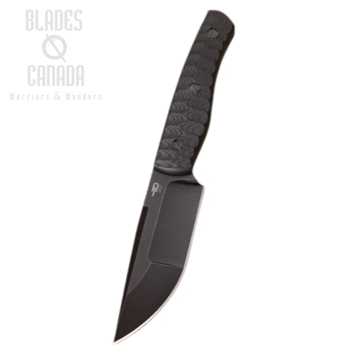Bestech Heidi Blacksmith 2 Fixed Blade Knife, S35VN Black, Carbon Fiber Handle, Kydex Sheath, BFK04B