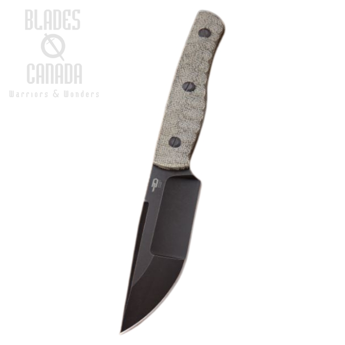 Bestech Heidi Blacksmith 2 Fixed Blade Knife, S35VN Black, Micarta Handle, Kydex Sheath, BFK04D
