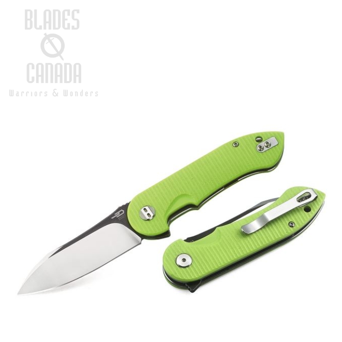 Bestech Torpedo Flipper Folding Knife, D2 Two-Tone, G10 Green, BG17C-2