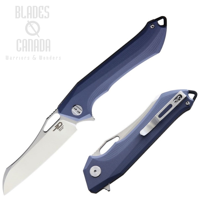Bestech Platypus Flipper Folding Knife, D2 Two-Tone, G10 Grey, BG28A