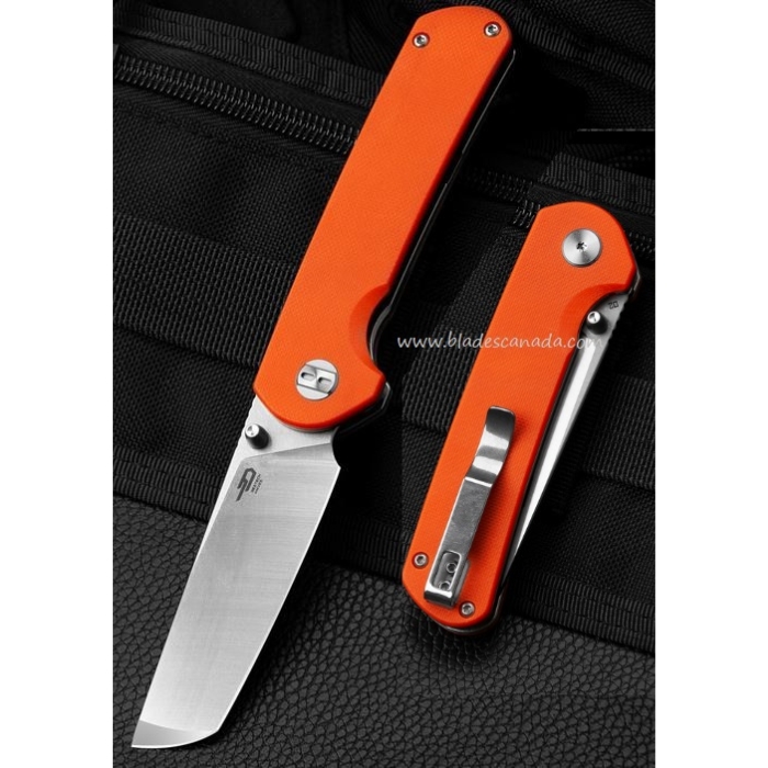 Bestech Sledgehammer Folding Knife, D2 Two-Tone, G10 Orange, BG31A-1