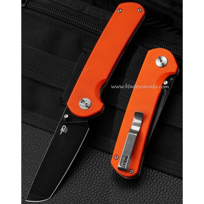 Bestech Sledghammer Folding Knife, D2 Tanto, G10 Orange, BG31A-2