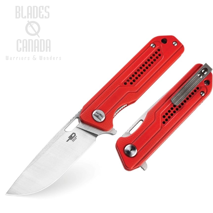 Bestech Circuit Flipper Folding Knife, K110 Steel, G10 Red, BG35C-1