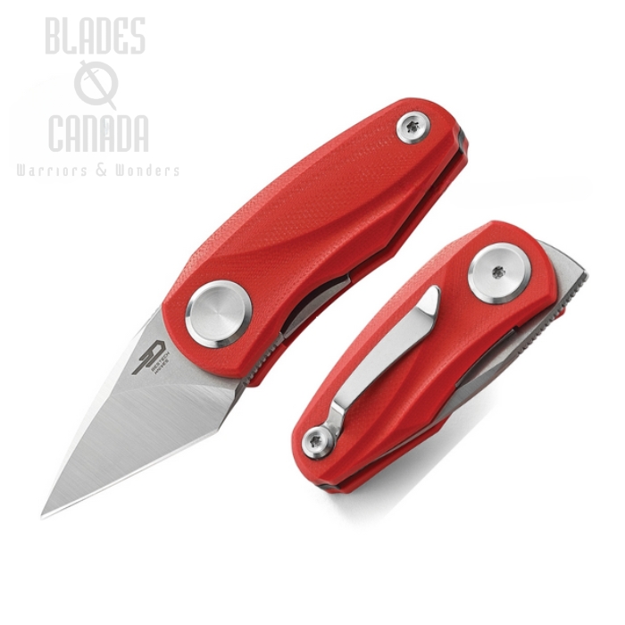 Bestech Tulip Flipper Folding Knife, 14C28N Sandvik SW/Satin, BG38B