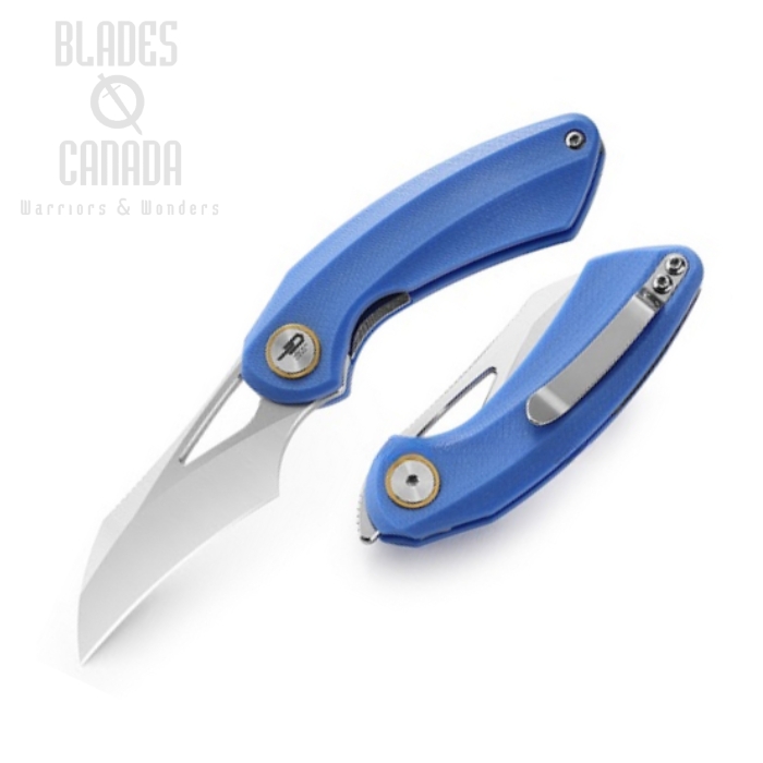Bestech Bihai Flipper Folding Knife, 14C28N Grey DLC Stonewash/Satin, G10 Red, BG53C-2