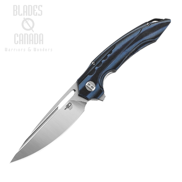 Bestech Ornetta Flipper Folding Knife, N690 SW/Satin, G10/Carbon Fiber, BL02A