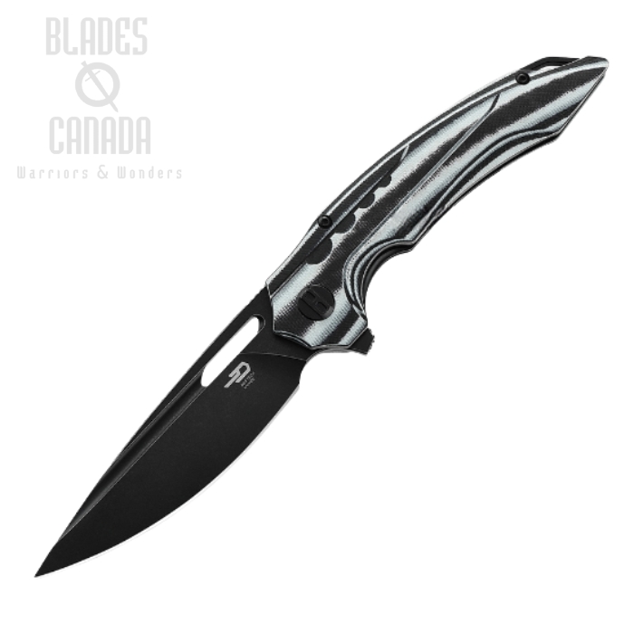 Bestech Ornetta Flipper Folding Knife, N690 SW/Satin, G10/Carbon Fiber, BL02D