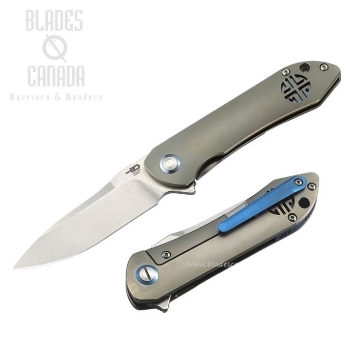 Bestech Emperor Flipper Framelock Knife, S35VN, Titanium, BT1808A