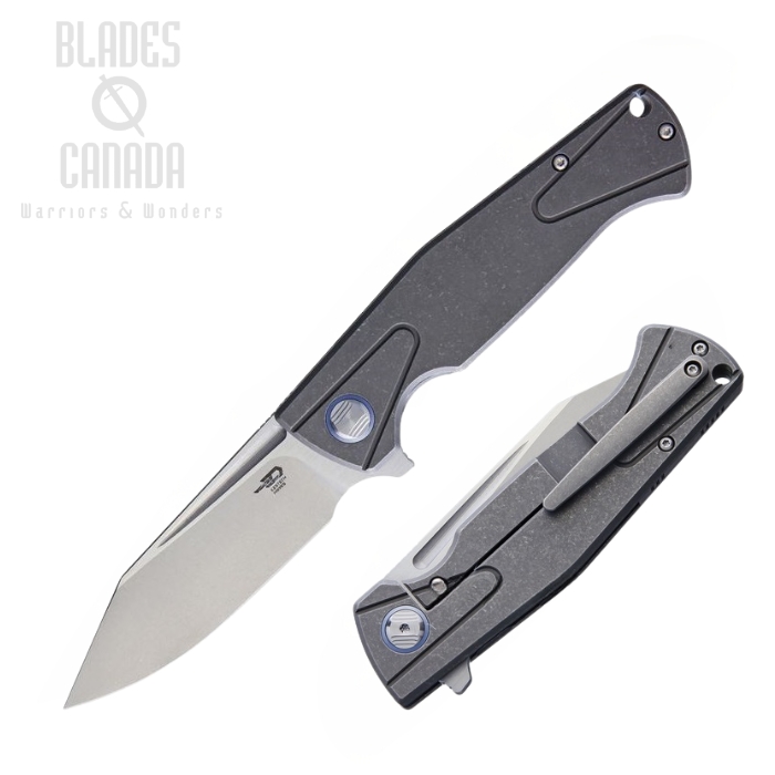 Bestech Horus Flipper Framelock Folder, S35VN Two-Tone, Titanium SW, BT1901B