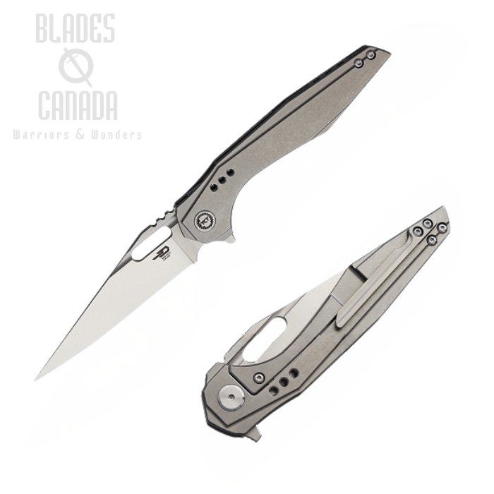 Bestech Malware Flipper Framelock Knife, S35VN Two-Tone, Titanium, BT1902A