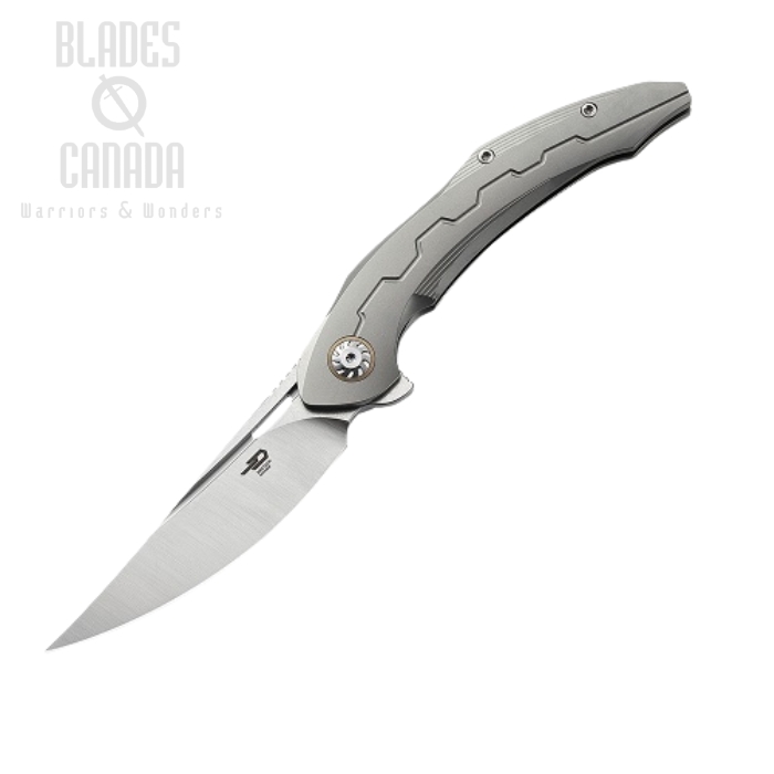 Bestech Marukka Flipper Framelock Knife, M390, Titanium, BT2002A