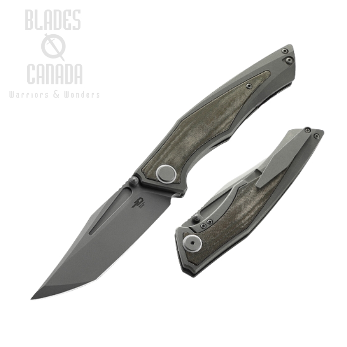 Bestech Togatta Flipper Framelock Knife, M390, Titanium/Micarta Green, BT2102D