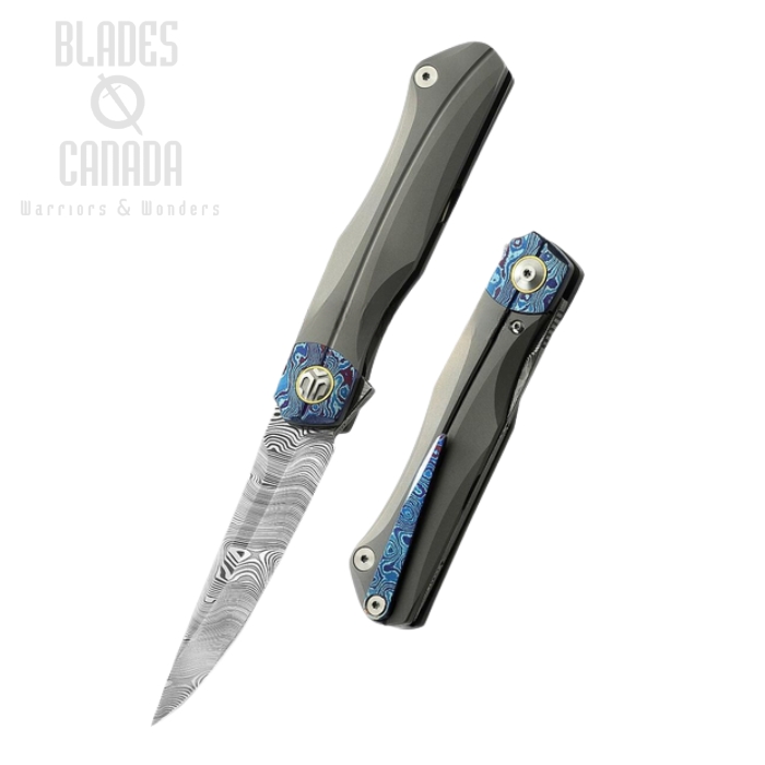 Bestech Thyra Flipper Framelock Knife, M390, Titanium/Timascus, BT2106G
