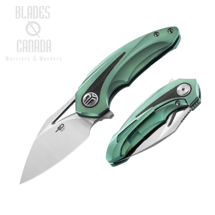 Bestech Nuke Flipper Framelock Knife, M390, Titanium/G10, BT2107D