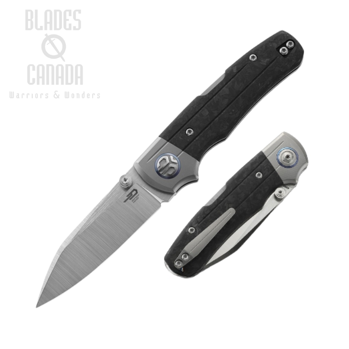 Bestech Tonic Folding Knife, M390, Titanium/Carbon Fiber, BT2204D