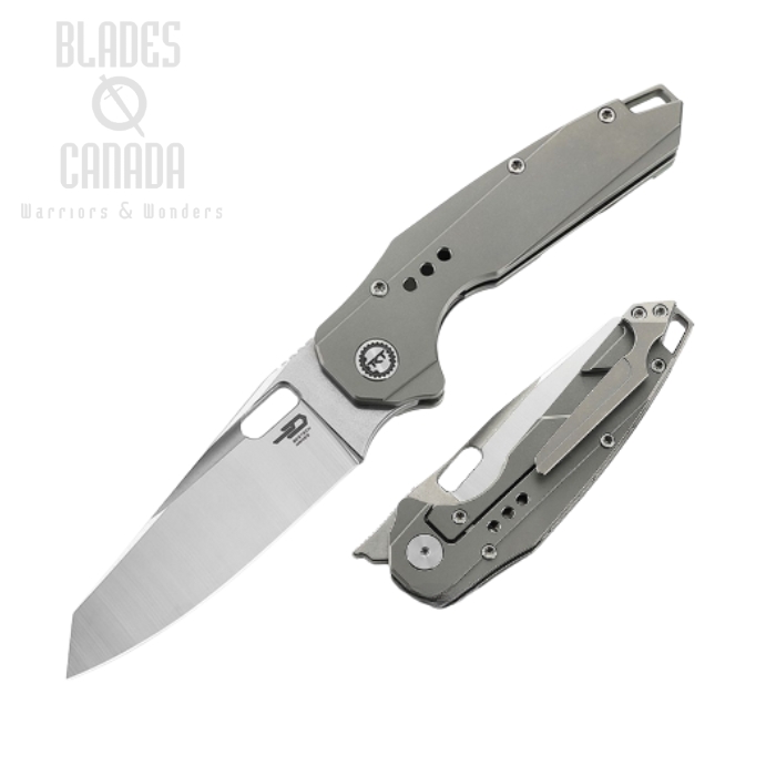 Bestech Nyxie Flipper Framelock Knife, S35VN, Titanium, BT2209A